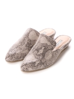 【Mathilda】ポインテッドバブーサンダル/ヘビ