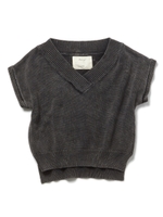 ピグメントリブニットトップス/ピンク