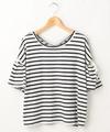 袖あき前後2WAYTシャツ(無地/ボーダー)