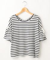 袖あき前後2WAYTシャツ(無地/ボーダー)