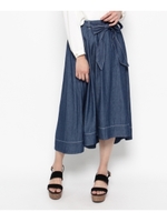 ESTACOTダンガリーAラインスカート/ネイビー(093)