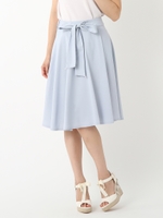 サッシュベルト付きスカート/ラベンダー