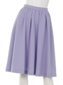 シャンブレーボリュームフレアスカート/ラベンダー