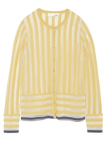 ストライプニットカーディガン/MNT