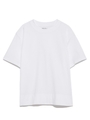ハイライン短丈クルーネックTシャツ/WHT