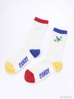 FROODY DINOSAUR RIB SOCKS/BLACK×RED