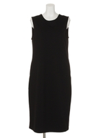 バックベルトロングワンピ/ブラック