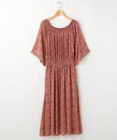 【1000pt対象】【予約】楊柳花柄ワンピース