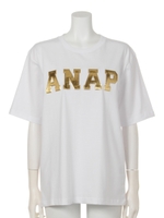 【ANAP】ANAPロゴメタリックワッペンTシャツ/PK