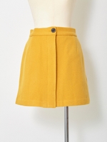 ウールカルゼミニスカート/YELLOW