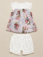 ローンA.Oレースガーデンプリントチュニックパンツセ/ピンク