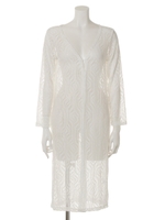 ロングカーディガン/WHT