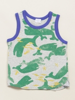 BABY くじらプリントランクルー/ブルー