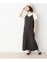 ドットプリントオールインワン/キャメル(141)