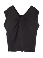 フロントツイストノースリーブプルオーバー/ピンク