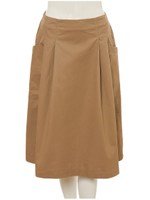 サイドポケットフレアスカート/カーキ