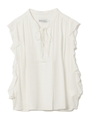 RUFFLE SLEEVE BLOUSE/ホワイト