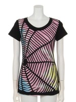 【ANAP】タイダイスパイダーTシャツ/ブラック(027)