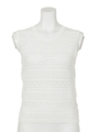 パターンニットTOP/WHT