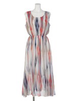 【chille anap】タイダイ風シフォンマキシワンピース/RD