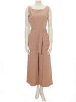 サイドポケットワイドベルトコンビネゾン/ベージュ