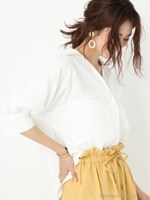 リボンベルトツキヌケエリBL/ホワイト