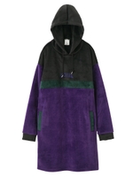 FLEECY COLORBLOCK DRESS/グレー