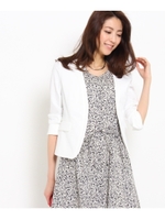 〔UVカット／接触冷感／イージーケア〕カラーレスジャケット/ホワイト系(002)