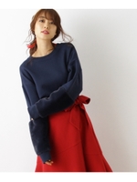 ファースリーブスウェット/ネイビー(093)