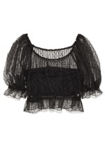 シースルードットブラウス/BEG