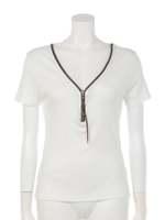 ジップヴィンテージトップス/ホワイト