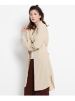 パジャマ風シャツガウン/ライトベージュ(551)