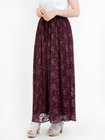 【WEB限定価格】♪Jレースプリーツパンツ/ブラック