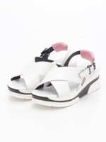 厚底スポーツサンダル/ホワイト