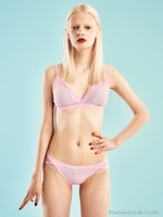 YUMMY MART/ＹＭシンプルトリコロールブラレットセット/ベリーローズ