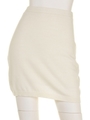 ニットミニスカート/WHT