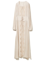 シルクタッチレーストリムガウン/ブラック