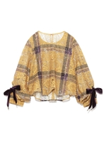 チェックプリントトップス/MST