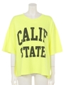 CALIF STATE BIGネオン Tシャツ/YEL