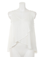 レイヤーフレアカットTOP/BLK