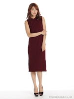 ワイドテレコノースリOP/ブラック