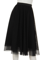 チュールスカート(追加生産：ブラック/チャコール)/ブラック