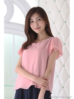 スカラップチェックJQ　PO/アイボリー