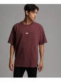 ALPHA ポケットビッグTシャツ/カーキ(027)
