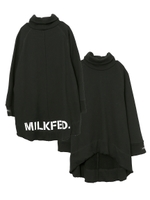 HIGH NECK BACK LOGO TOP/ブラック