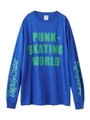 PUNK-SKATE L/S BIG TEE/ブルー