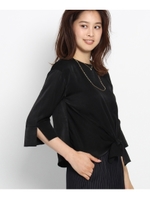 【STORY10月号掲載】リボンヘムブラウス/サンドベージュ(053)