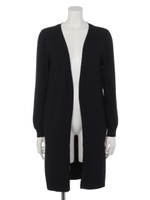 サイドスリットロングカーディガン/ネイビー