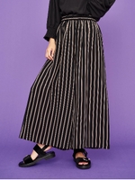 ストライプワイドパンツ/オフホワイト