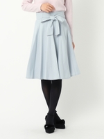 リボンベルトフレアースカート/緑系